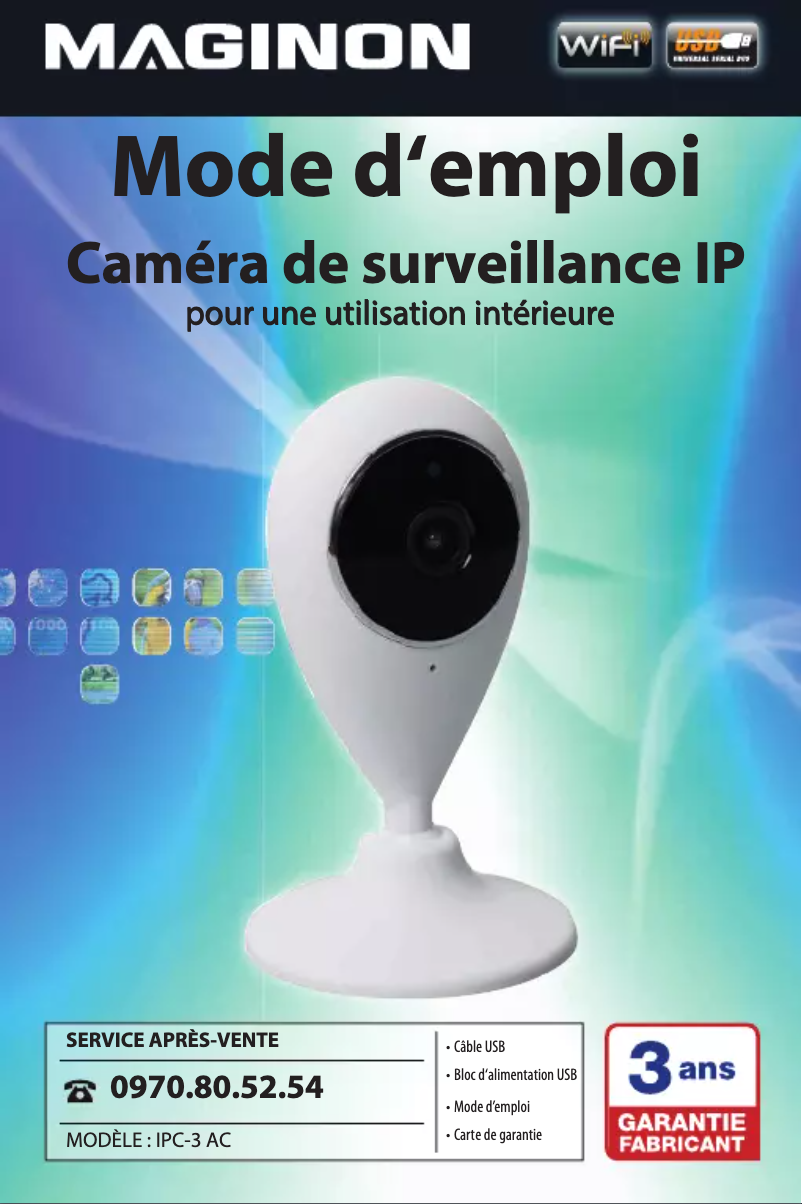 Página 1 del manual Manual de usuario Maginon IPC-3 AC