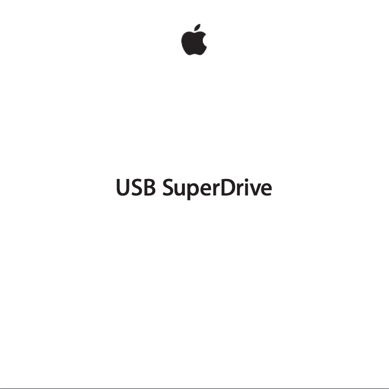 Page n°1 - Manuel utilisateur Apple USB SuperDrive