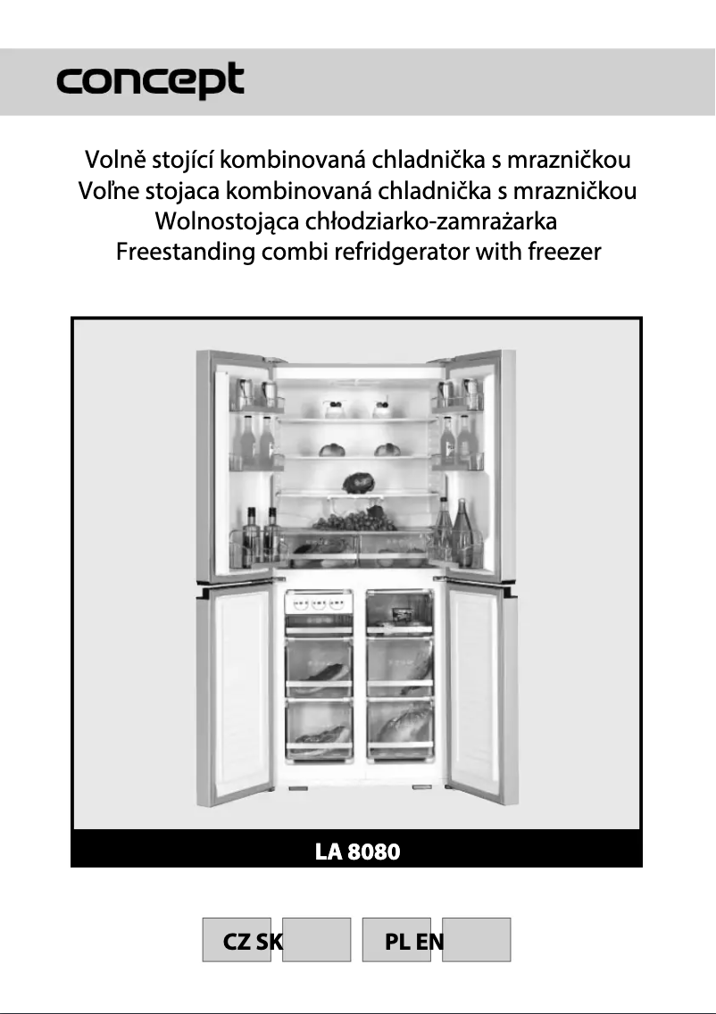 Page n°1 - Manuel utilisateur Concept LA8080wh