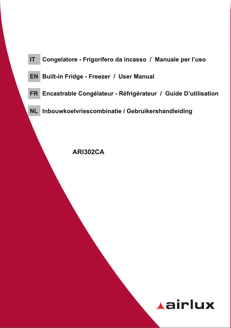 Page n°1 - Manuel utilisateur Airlux ARI302CA