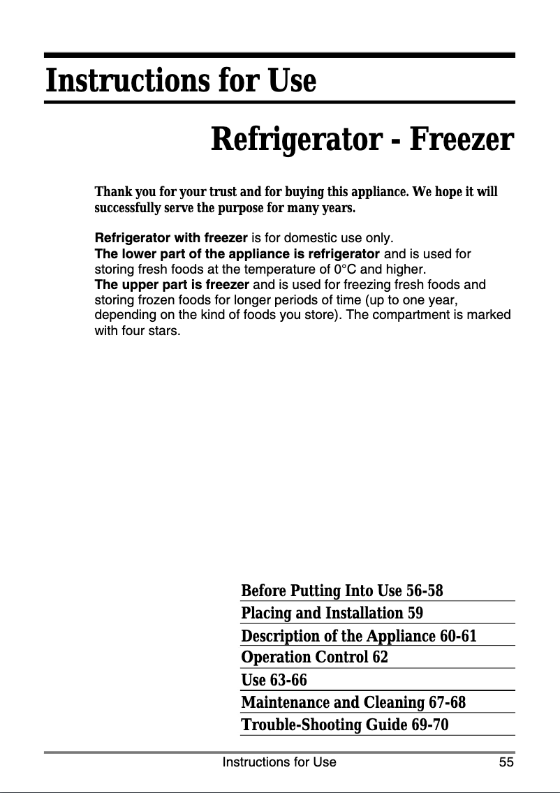 Page 1 de la notice Manuel utilisateur Smeg FI 227 A