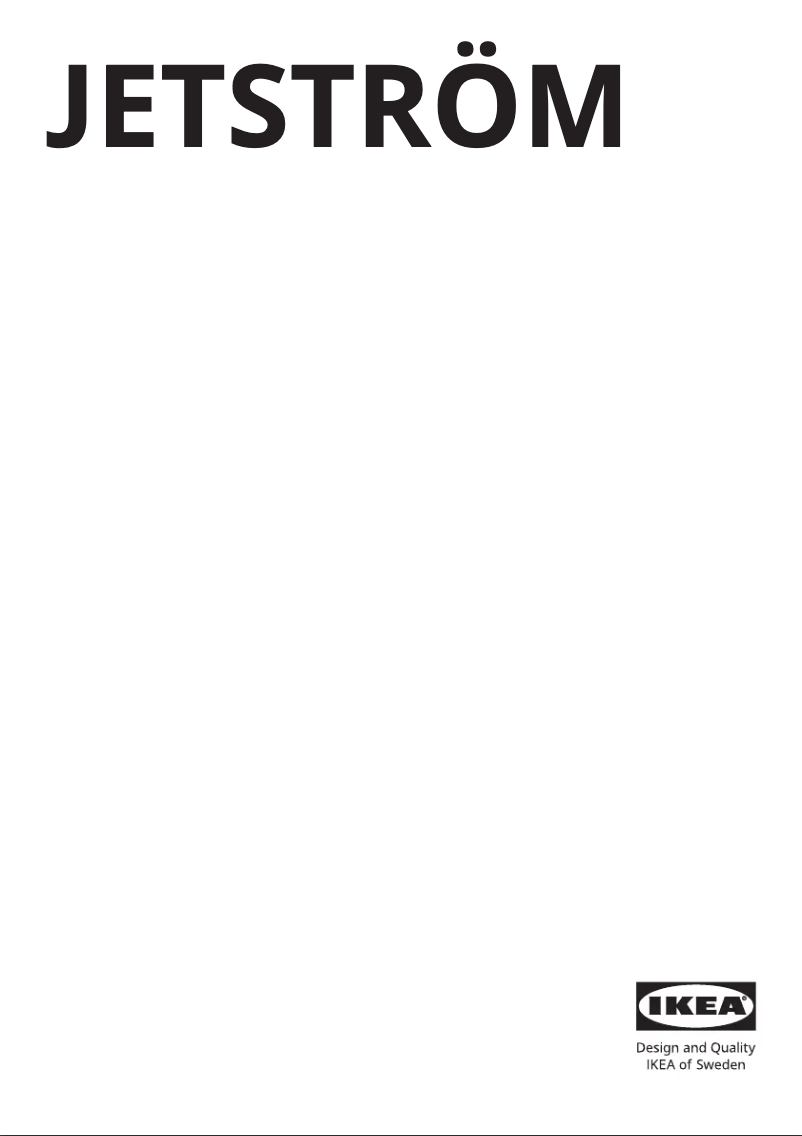 Image de la première page du manuel de l'appareil JETSTRÖM 205.639.04