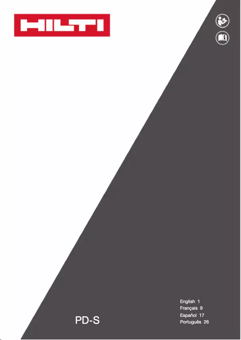 Image de la première page du manuel de l'appareil PD-S