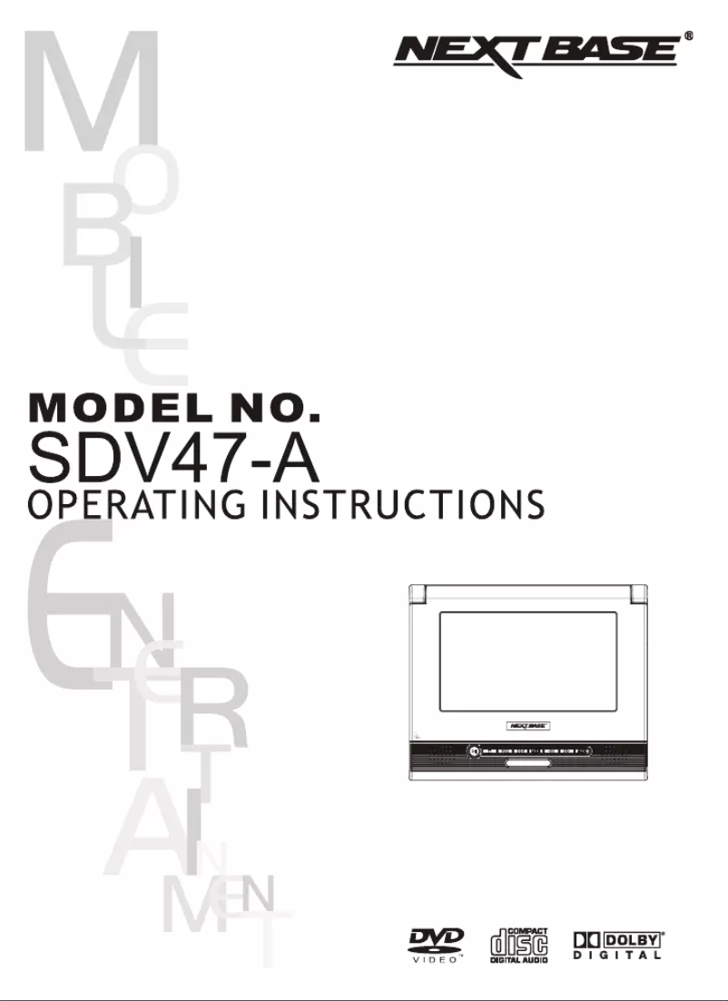 Page n°1 - Manuel utilisateur Nextbase SDV47