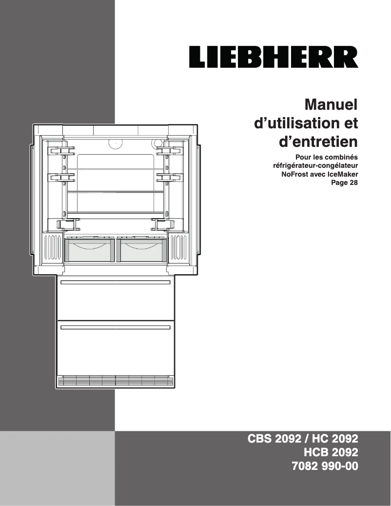Page n°1 - Manuel utilisateur Liebherr CBS-2092