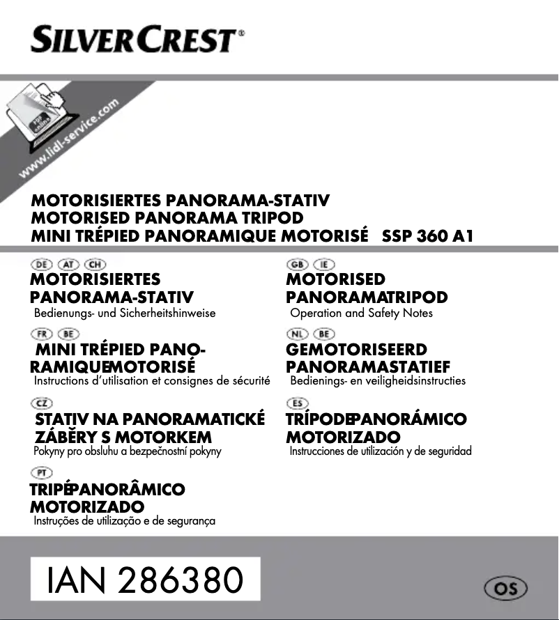 Page 1 de la notice Manuel utilisateur SilverCrest SSP 360 A1
