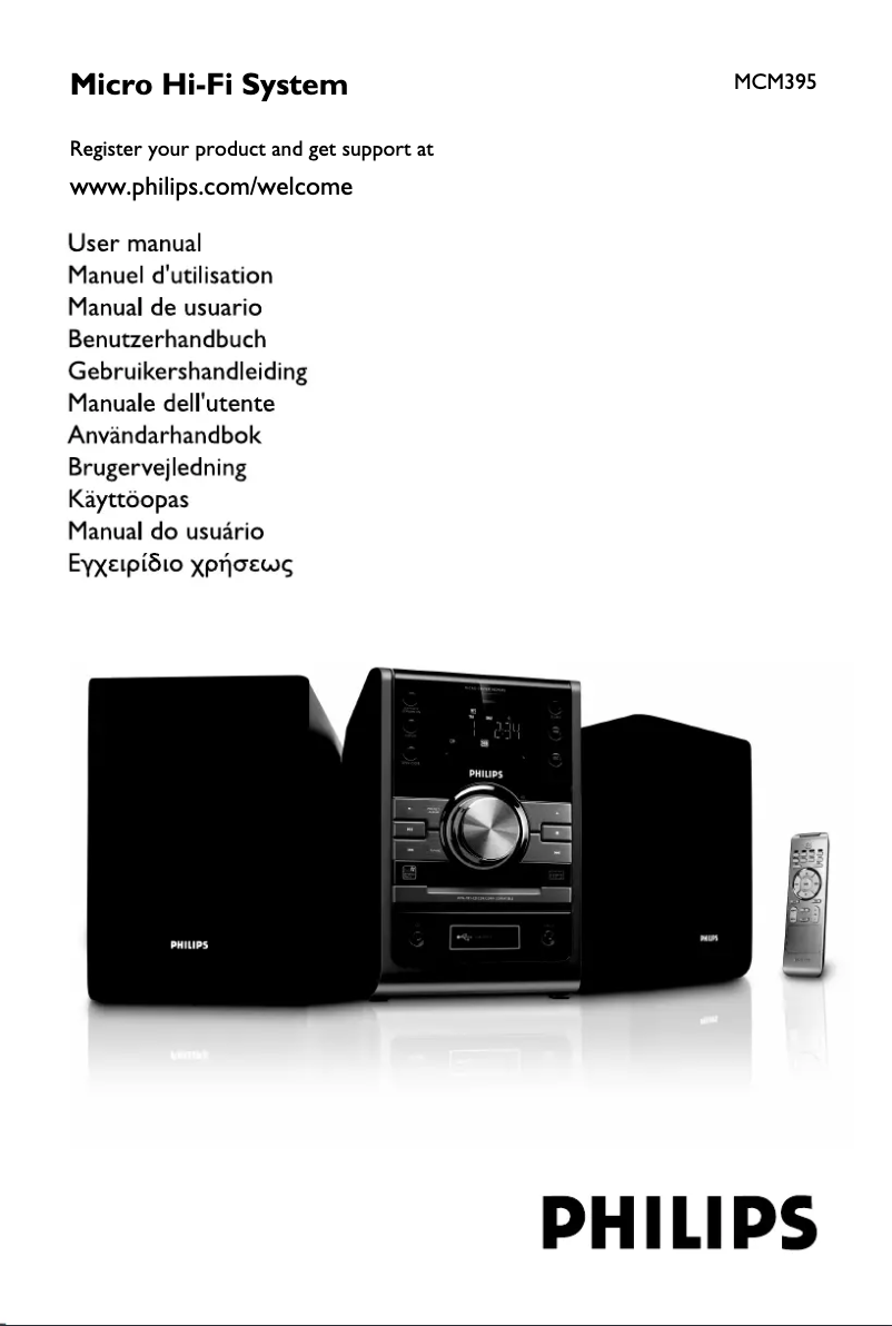 Image de la première page du manuel de l'appareil MCM395