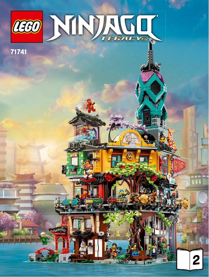 Page 1 de la notice Consignes visuelles Lego Ninjago 71741