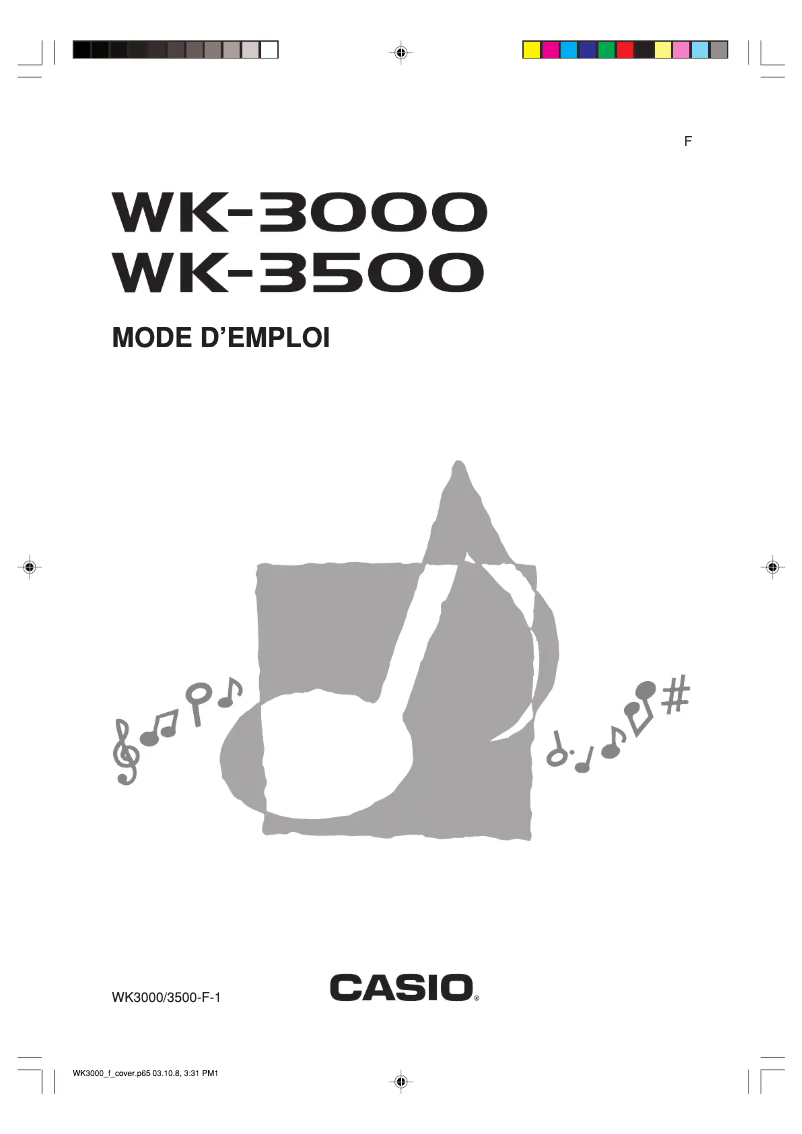 Página 1 del manual Manual de usuario Casio WK-3500