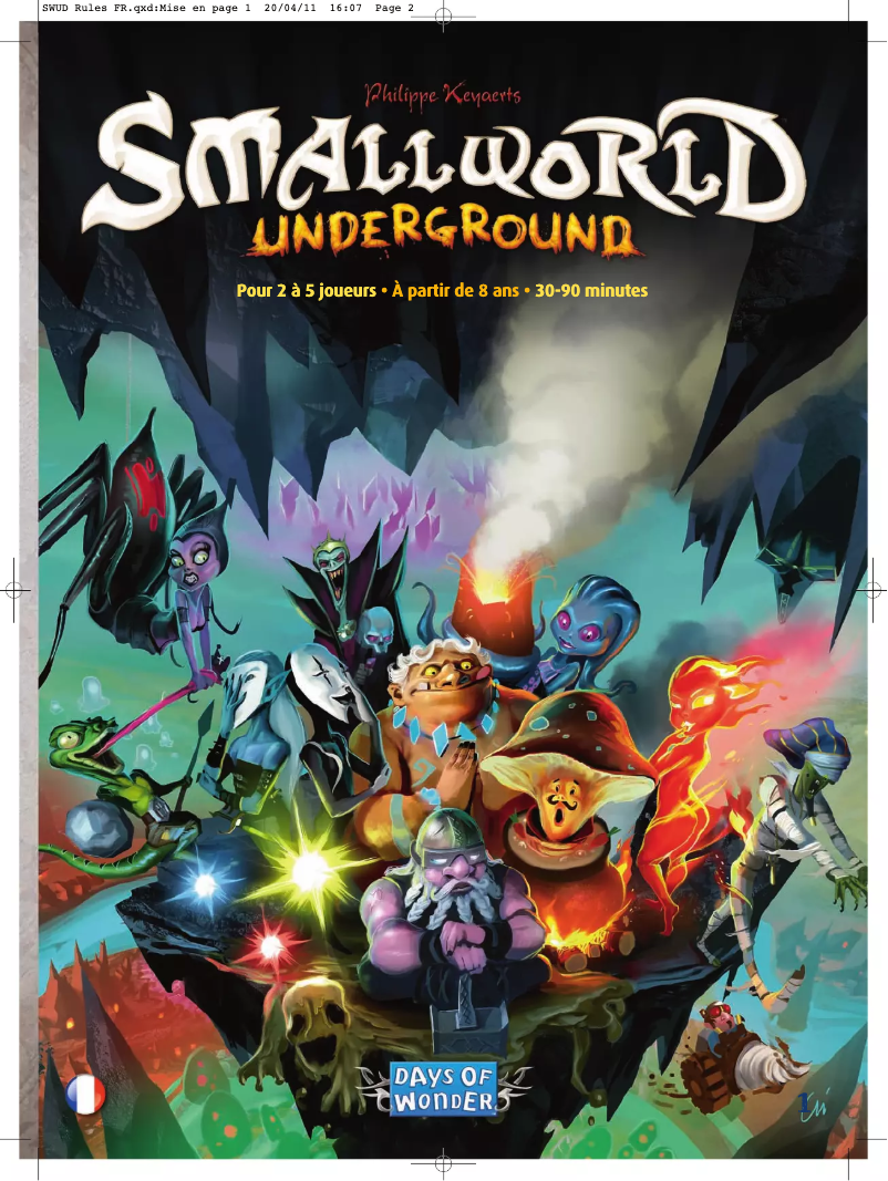 Page n°1 - Manuel utilisateur Days of Wonder Smallworld Underground