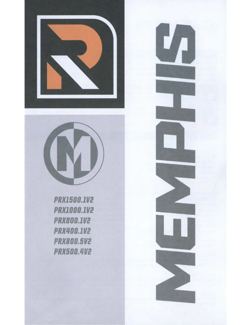 Page 1 de la notice Manuel utilisateur Memphis Audio PRX1500.1V2