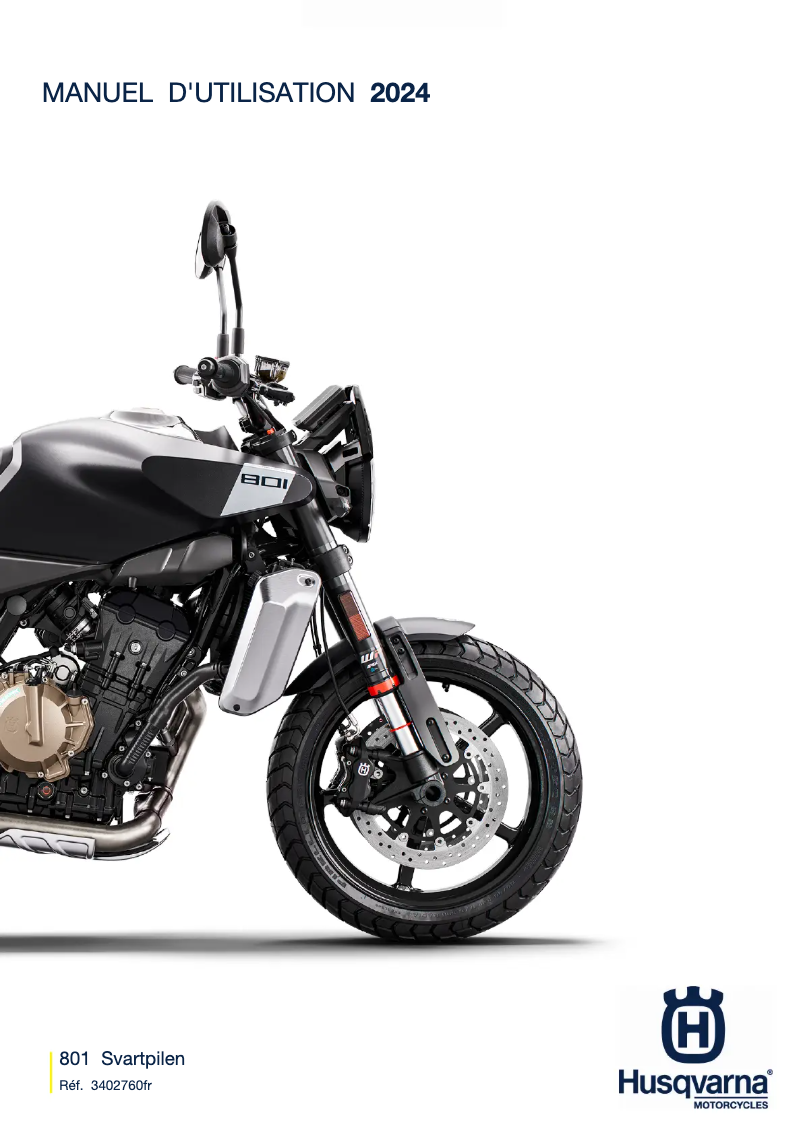 Image de la première page du manuel de l'appareil 801 Svartpilen (2024)