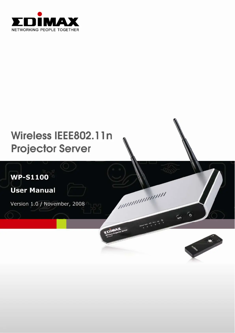 Página 1 del manual Manual de instrucciones Edimax WP-S1100