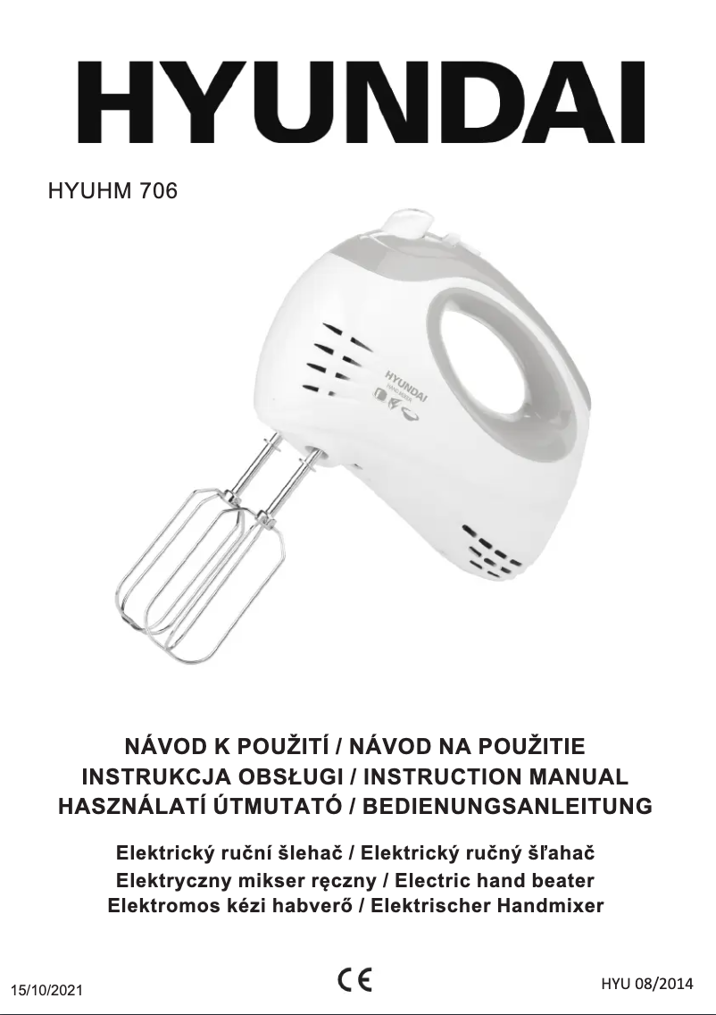 Page n°1 - Manuel utilisateur Hyundai HM 706