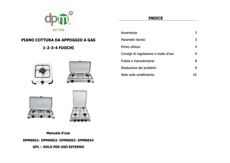 Page n°1 - Manuel utilisateur DPM IGNIS4