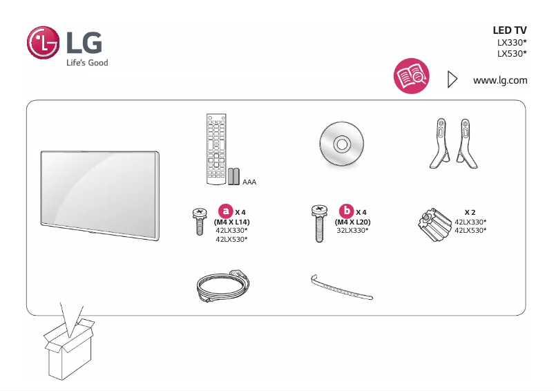 Image de la première page du manuel de l'appareil 42LX330C