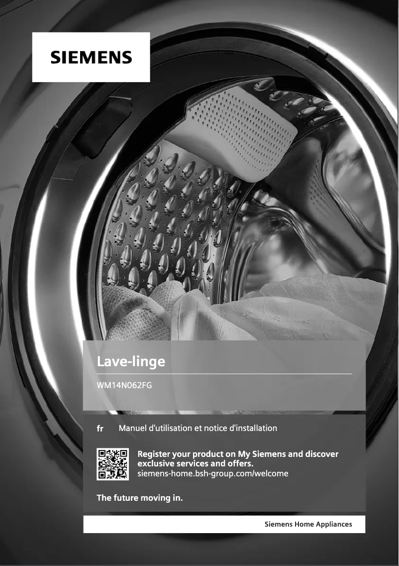 Page n°1 - Manuel utilisateur Siemens WM14N062FG