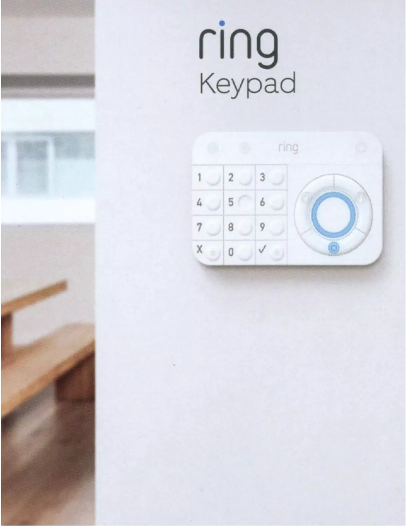 Image de la première page du manuel de l'appareil Alarm Keypad