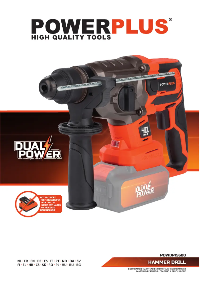 Page 1 de la notice Manuel utilisateur PowerPlus POWDP15680