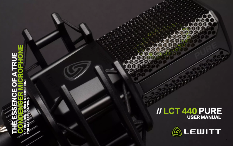 Image de la première page du manuel de l'appareil LCT 440 Pure