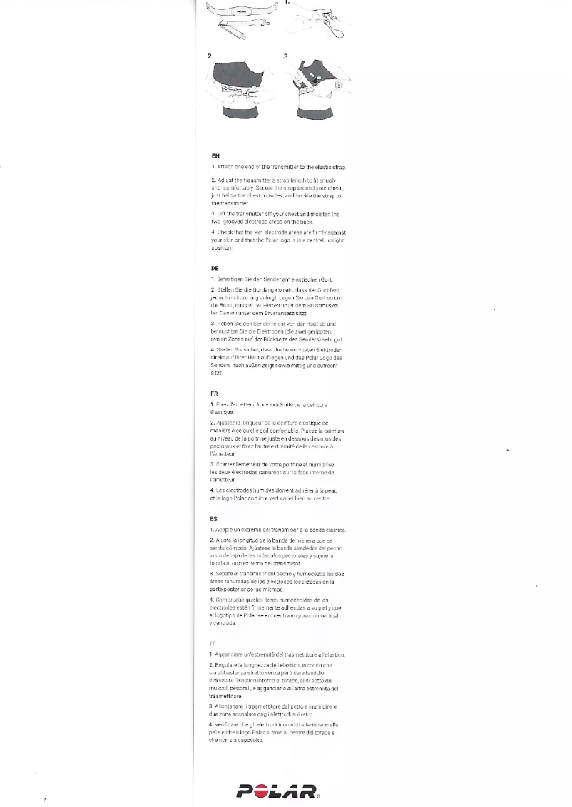 Image de la première page du manuel de l'appareil Polar T34