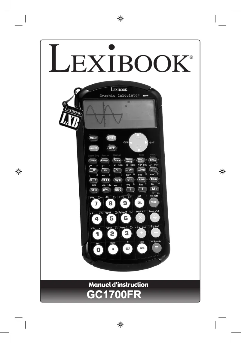 Image de la première page du manuel de l'appareil GC1700