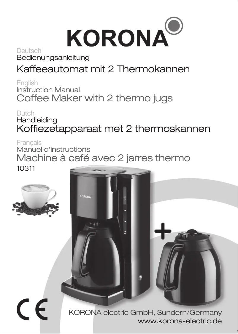 Image de la première page du manuel de l'appareil 10311