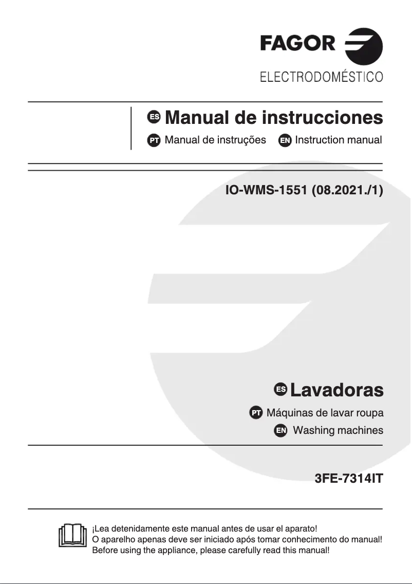 Image de la première page du manuel de l'appareil 3FE-7314IT
