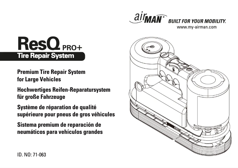 Page 1 de la notice Manuel utilisateur Airman ResQ-Pro+