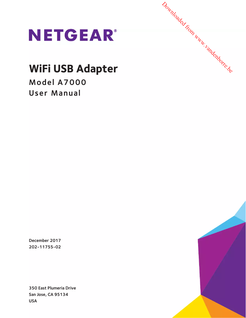 Page n°1 - Manuel utilisateur Netgear A7000
