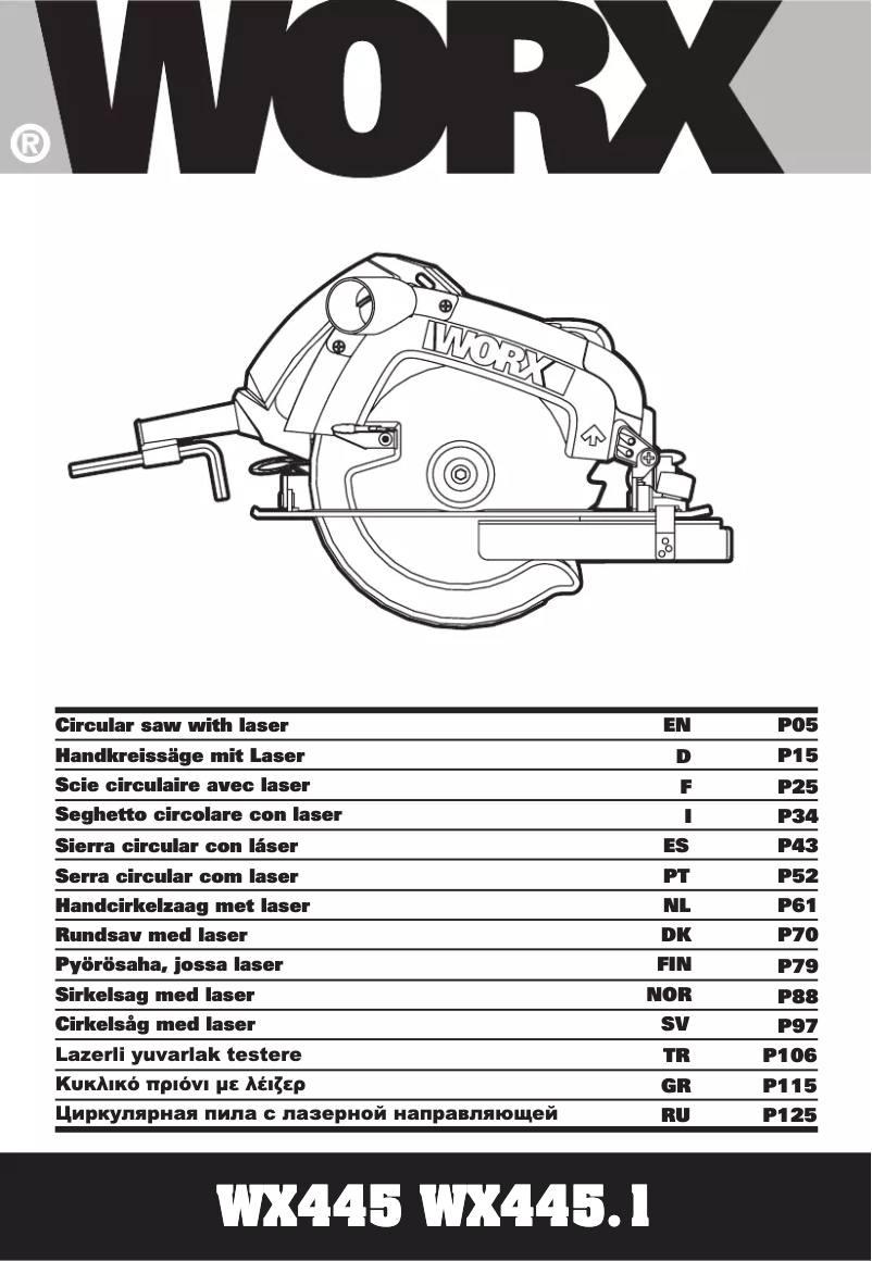Página 1 del manual Manual de usuario Worx WX445.1