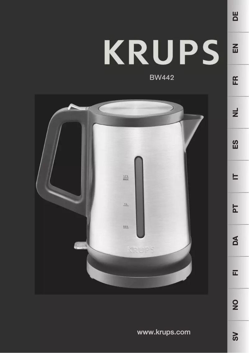 Page n°1 - Manuel utilisateur Krups Control Line BW442D