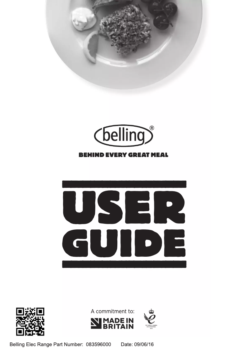Page n°1 - Manuel utilisateur Belling Cookcentre 110E