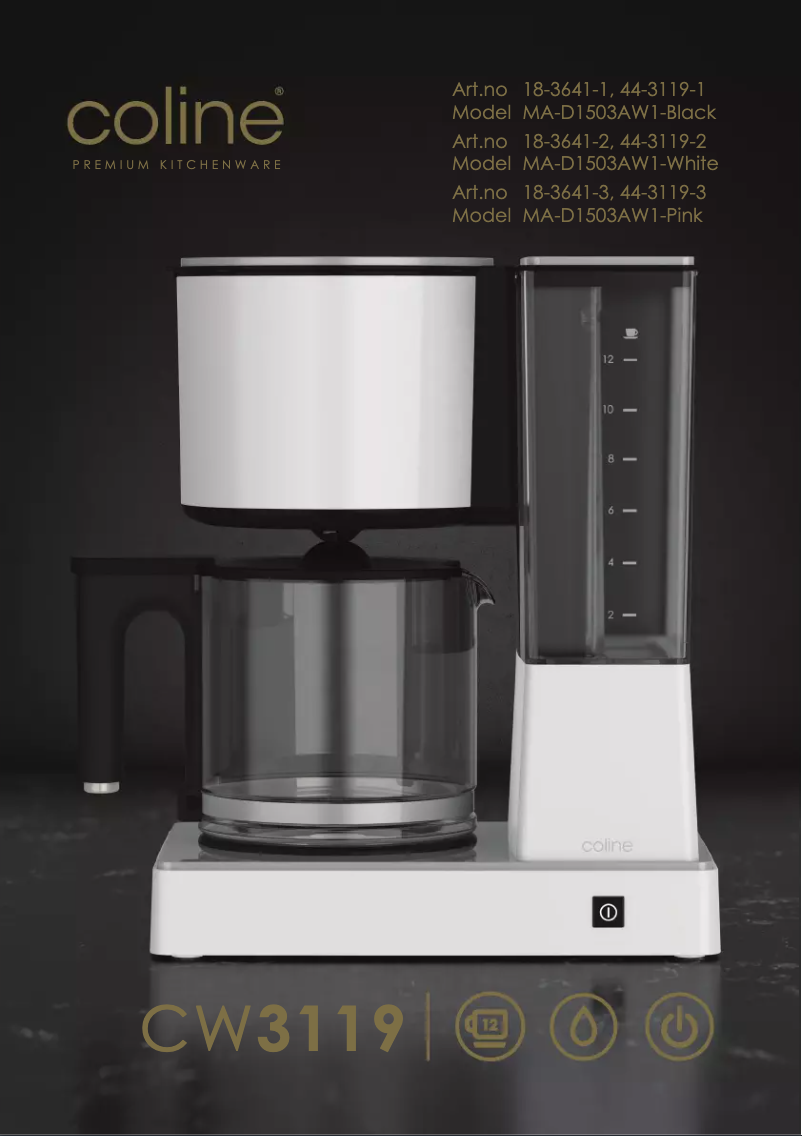 Image de la première page du manuel de l'appareil CW3119