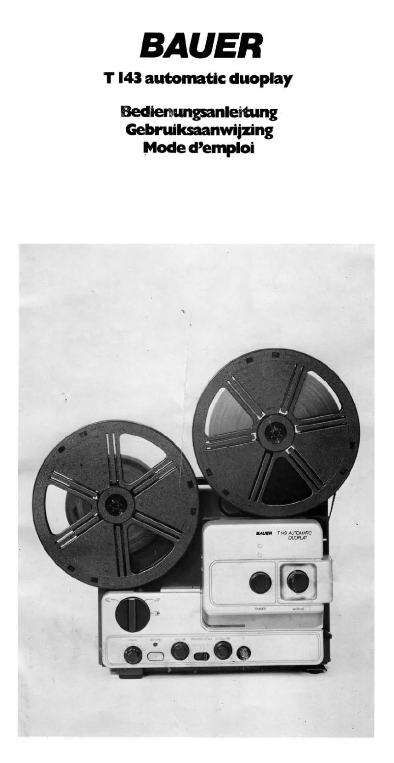 Image de la première page du manuel de l'appareil T143