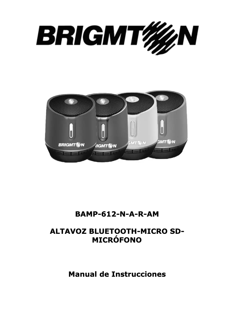 Page 1 de la notice Manuel utilisateur Brigmton BAMP-612-R
