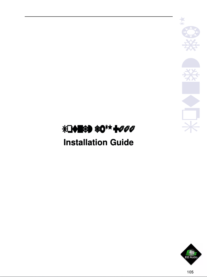 Page 1 de la notice Manuel utilisateur BSS Audio Soundweb 9000