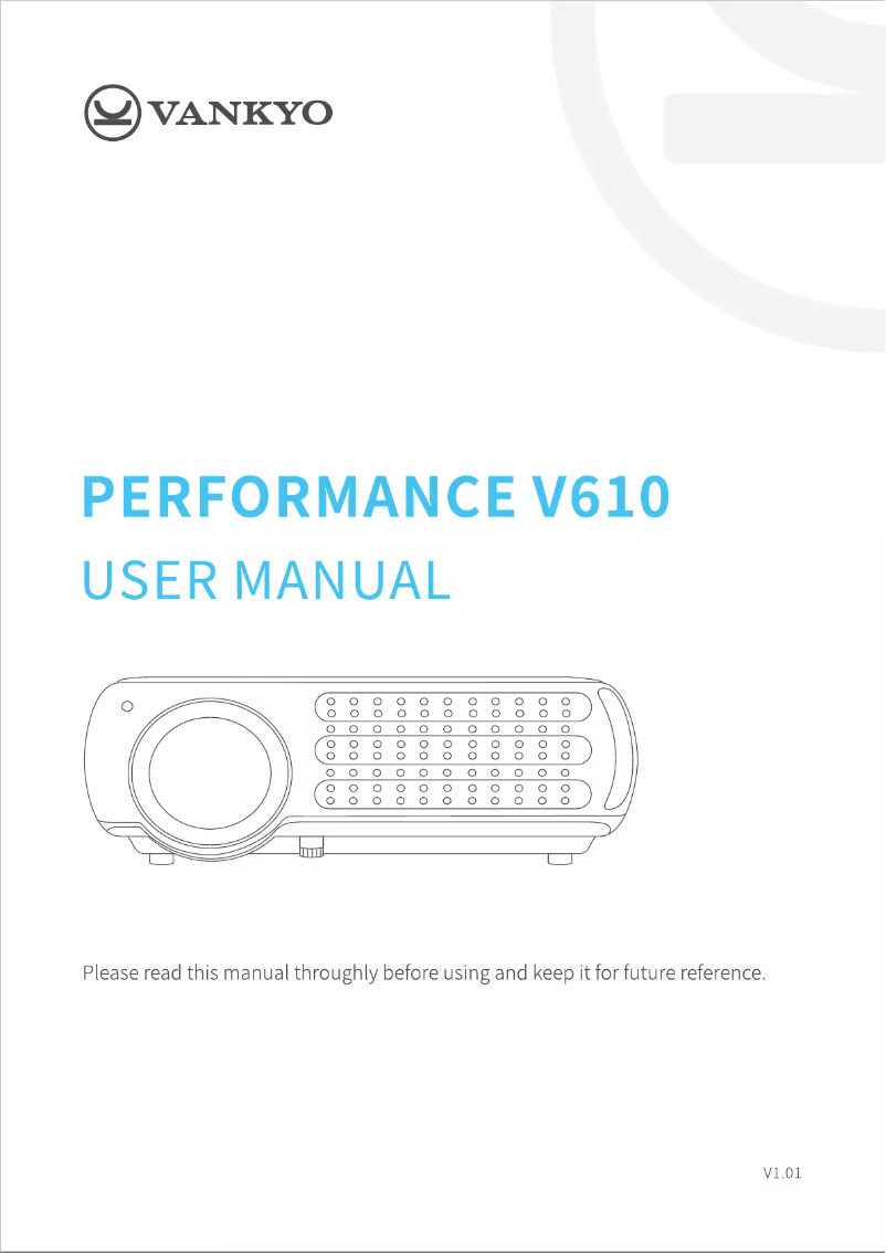 Page 1 de la notice Manuel utilisateur Vankyo Performance V610