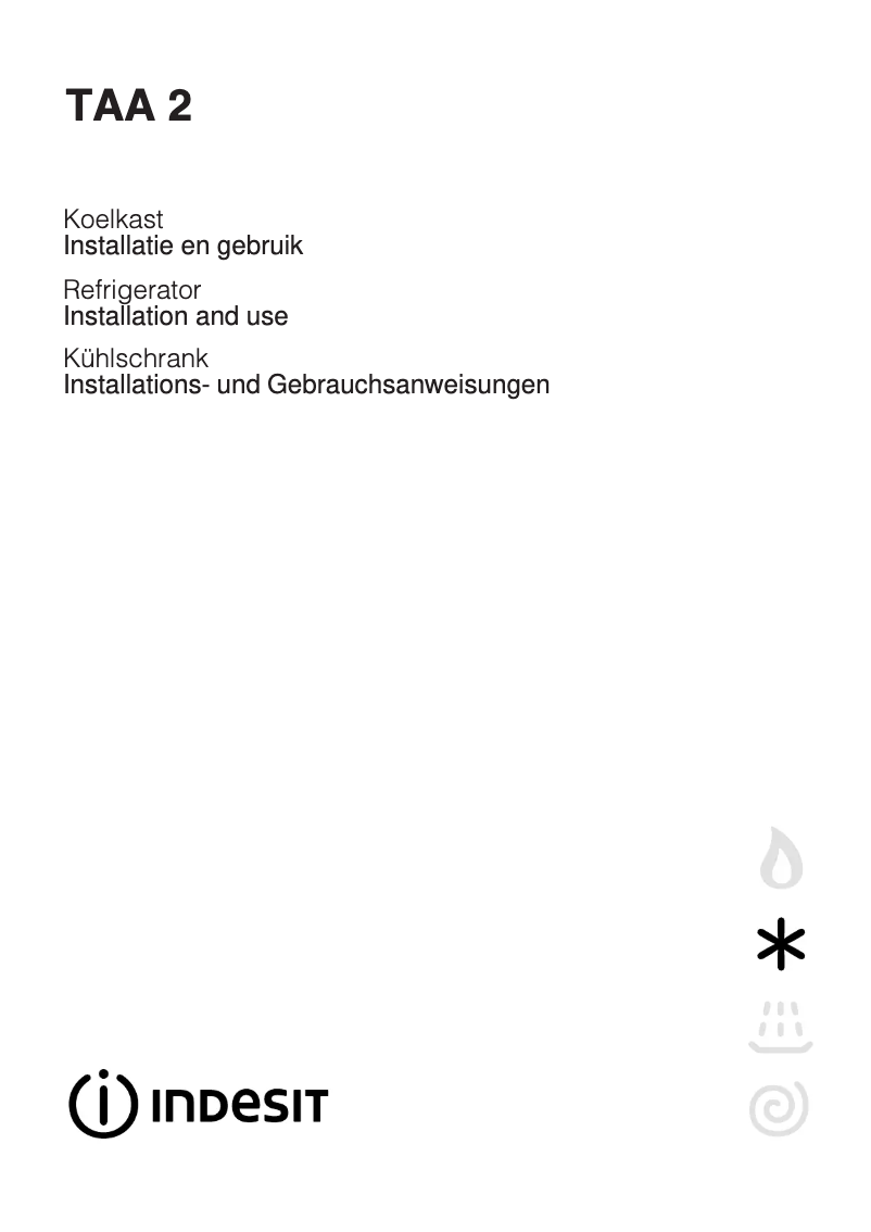 Page n°1 - Manuel utilisateur Indesit TAA 2 269L