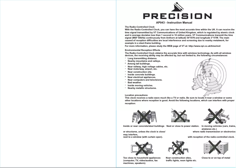 Image de la première page du manuel de l'appareil AP043