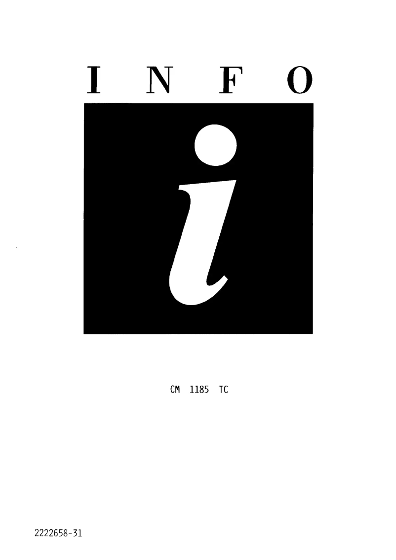 Image de la première page du manuel de l'appareil CM 1185 TC