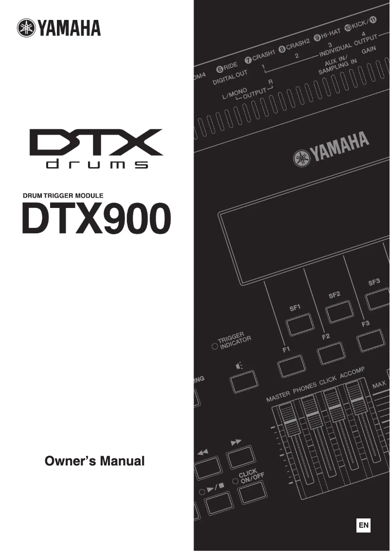 Page 1 de la notice Manuel utilisateur Yamaha DTX900K