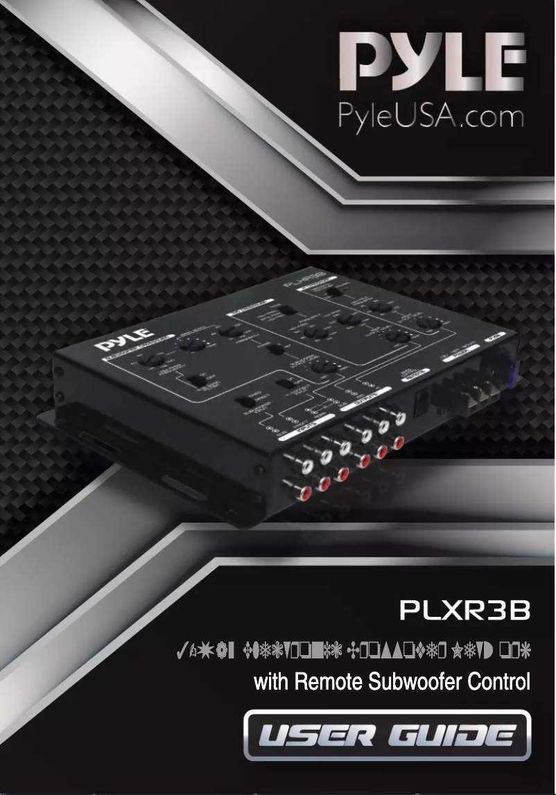 Page 1 de la notice Manuel utilisateur Pyle PLXR3B