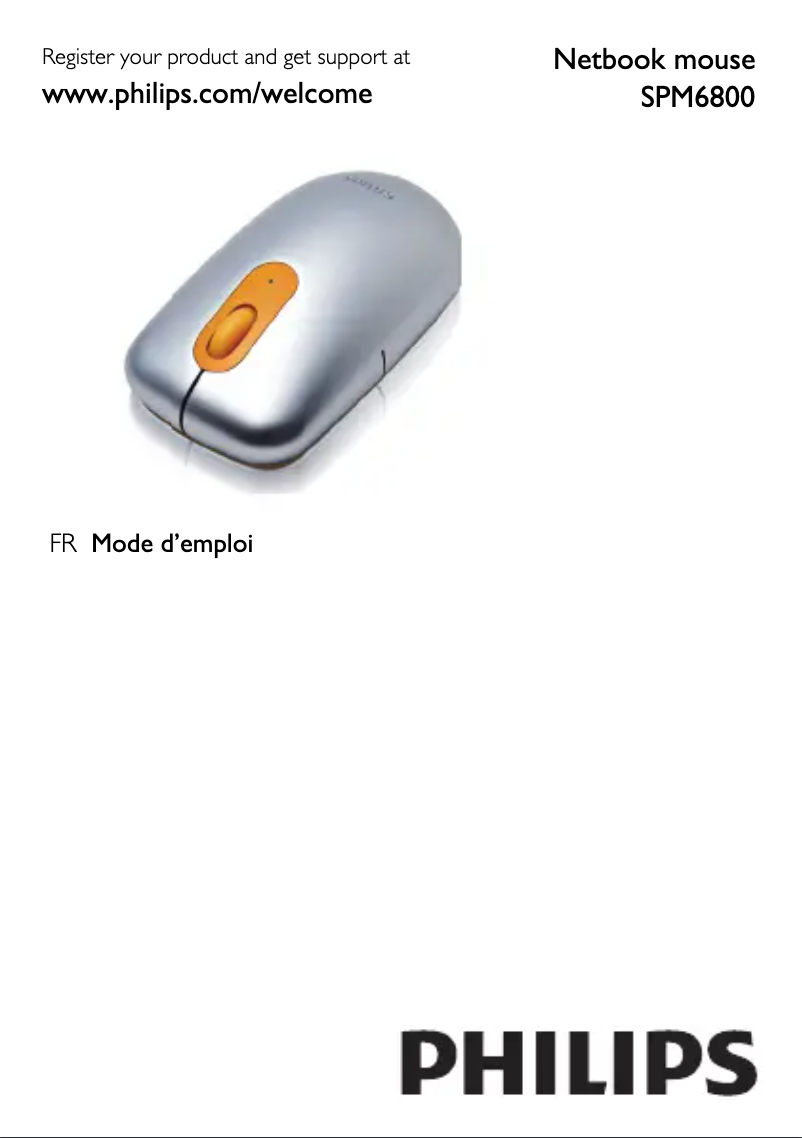 Page 1 de la notice Manuel utilisateur Philips SPM6800