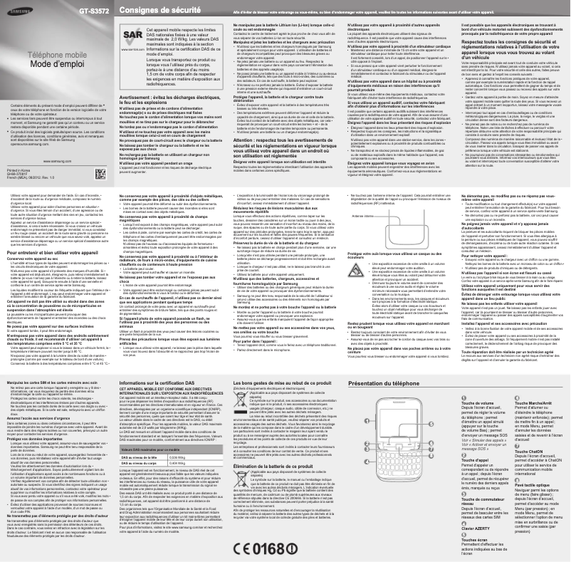 Image de la première page du manuel de l'appareil Chat 357 Duos