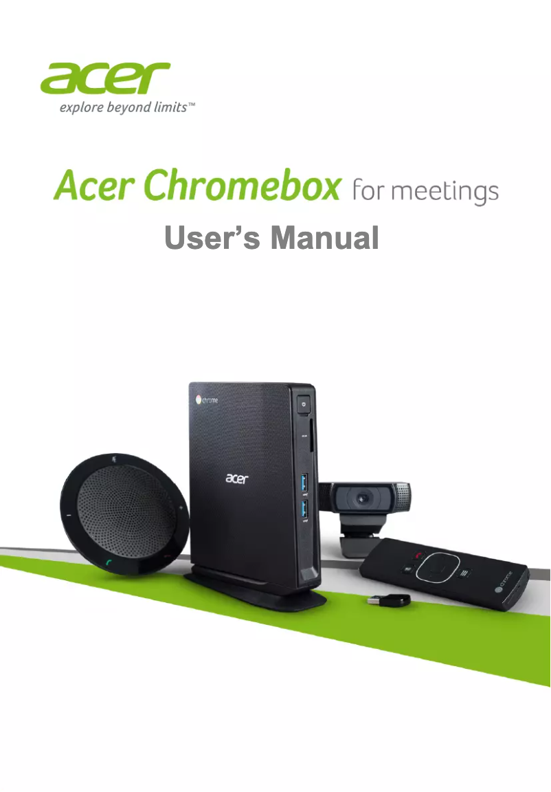 Página 1 del manual Manual de usuario Acer Chromebox for Meetings CXV2