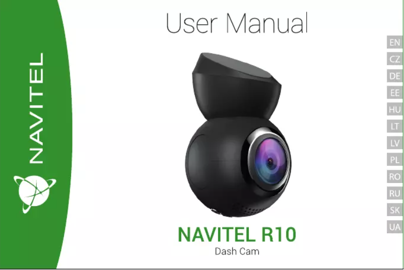 Page n°1 - Manuel utilisateur Navitel R10