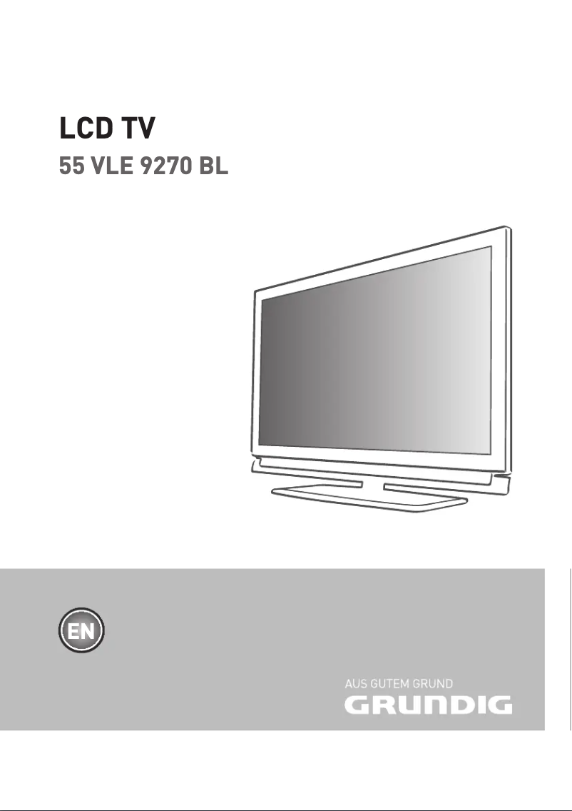 Page n°1 - Manuel utilisateur Grundig 55 VLE 9270 BL