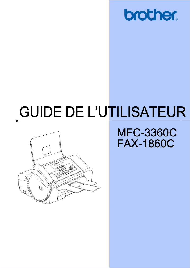 Page n°1 - Manuel utilisateur Brother MFC-3360C