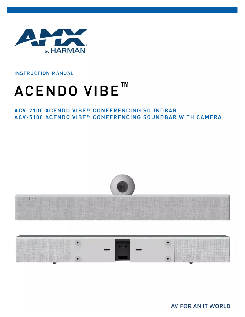 Image de la première page du manuel de l'appareil Acendo Vibe ACV-5100